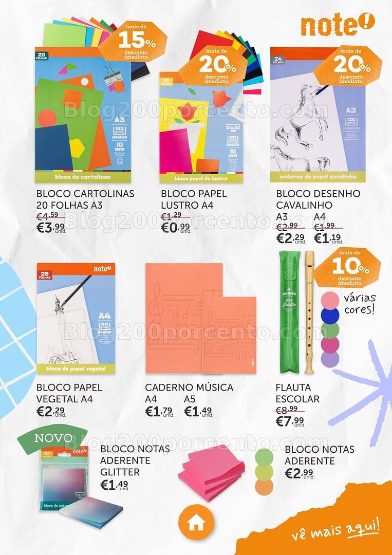 Antevisão Folheto NOTE Regresso às Aulas Promoções até 21 setembro